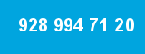 928 994 71 20 928 994 71 20